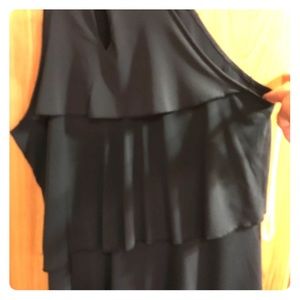 Silk fun ruffled ladies top